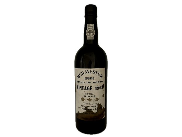 Burmester Vintage Port 1963 (etiket licht bevuild)